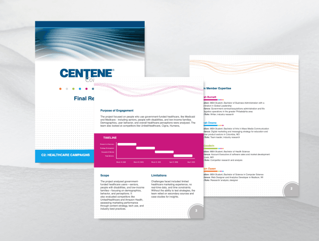 Centene Corporation consulting project docuement