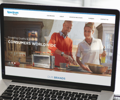 Spectrum Brands Website Redesign